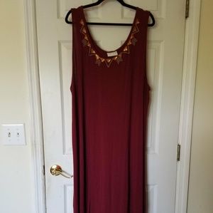 Burgundy Maxi Dress
